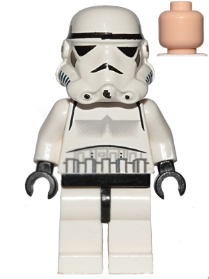 Imperial Stormtrooper - Light Nougat Head, Solid Mouth Helmet – СТАР УОРС
