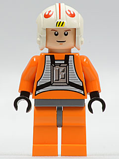 Luke Skywalker - Light Nougat, X-Wing Pilot Suit, Simple Torso and Helmet (2010) – СТАР УОРС