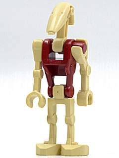 Battle Droid Security with Straight Arm and Dark Red Torso – СТАР УОРС
