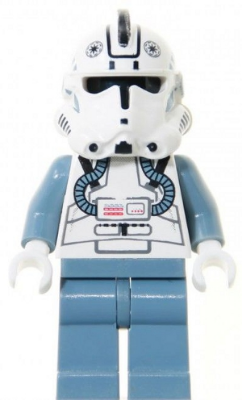 Clone Trooper V-wing Pilot (Phase 2) - Sand Blue Arms and Legs, Black Head – СТАР УОРС