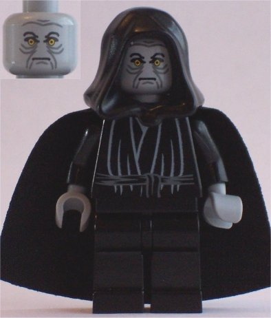 Emperor Palpatine - Light Bluish Gray Head, Light Bluish Gray Hands – СТАР УОРС