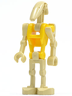 Battle Droid Commander with Straight Arm and Yellow Torso – СТАР УОРС