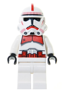 Clone Shock Trooper, Coruscant Guard (Phase 2) - White Hips, Black Head – СТАР УОРС