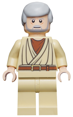 Obi-Wan Kenobi - Old, Light Nougat, White Pupils – СТАР УОРС