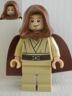 Obi-Wan Kenobi (Young with Hood and Cape, Tan Legs, Smile) – СТАР УОРС