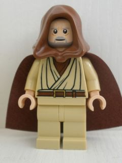 Obi-Wan Kenobi - Old, Light Nougat, Reddish Brown Hood and Cape, White Pupils – СТАР УОРС