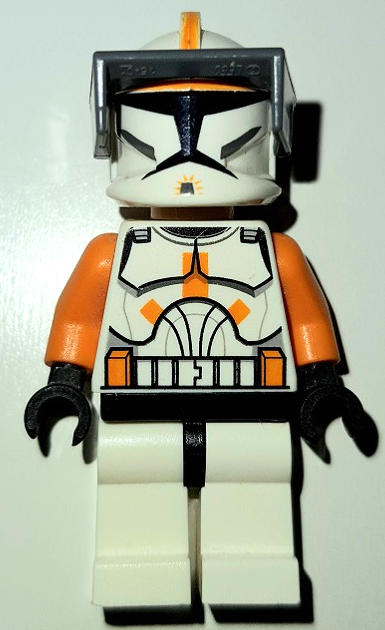 Clone Trooper Commander Cody, 212th Attack Battalion (Phase 1) - Dark Bluish Gray Visor, Large Eyes – СТАР УОРС