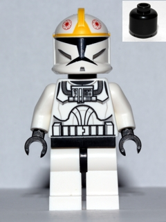 Clone Trooper Pilot (Phase 1) - Yellow Markings, Black Head – СТАР УОРС