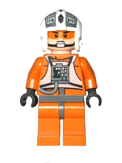 Rebel Pilot Y-wing (Jon 'Dutch' Vander, Gold Leader) - Light Nougat Head with Visor and Chin Strap – СТАР УОРС