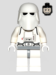 Snowtrooper, Light Bluish Gray Hips, White Hands, Printed Head – СТАР УОРС
