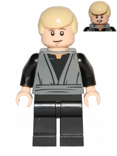 Luke Skywalker (Dark Bluish Gray Jedi Robe, Dual Sided Head) – СТАР УОРС