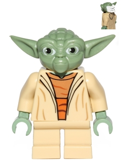 Yoda - Clone Wars, White Hair, Torso with Back Print – СТАР УОРС