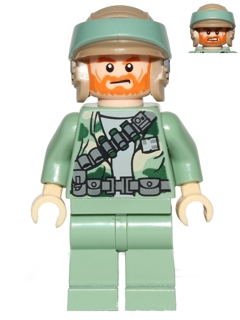Endor Rebel Commando - Beard and Angry Dual Sided Head – СТАР УОРС