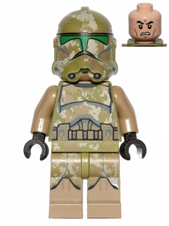 Clone Trooper, 41st Elite Corps (Phase 2) - Kashyyyk Camouflage, Scowl – СТАР УОРС