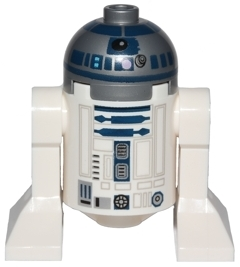 Astromech Droid, R2-D2, Flat Silver Head, Lavender Dots and Small Receptor – СТАР УОРС