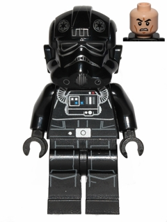 Imperial TIE Fighter Pilot - Light Nougat Head, Scowl, Silver Insignia on Helmet – СТАР УОРС