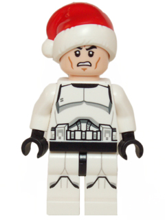 Clone Trooper - Printed Legs, Santa Hat, Scowl – СТАР УОРС