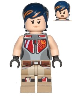 Sabine Wren - Dark Blue with Orange Highlights Hair – СТАР УОРС