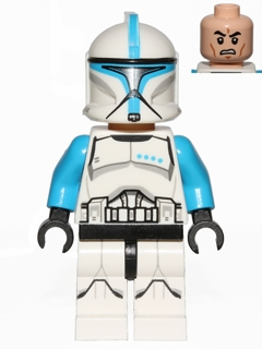 Clone Trooper Lieutenant (Phase 1) - Printed Legs, Scowl – СТАР УОРС