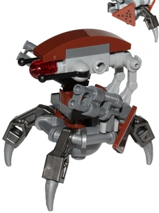 Droideka (Destroyer Droid) - Reddish Brown Triangles with Stickers – СТАР УОРС