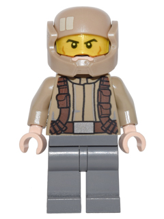 Resistance Trooper - Dark Tan Jacket, Frown, Cheek Lines – СТАР УОРС