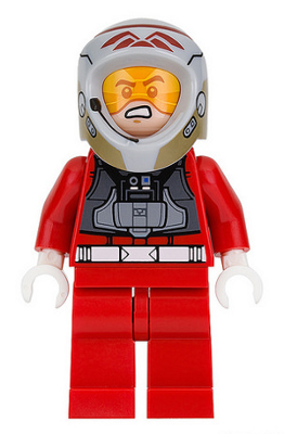 Rebel Pilot A-wing (Open Helmet, Red Jumpsuit) – СТАР УОРС