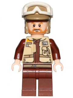Rebel Trooper - White Goggles, Dark Tan Helmet, Medium Nougat Beard (Corporal Rostok) – СТАР УОРС