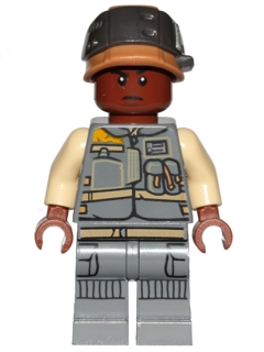 Rebel Trooper - Reddish Brown Head, Helmet with Pearl Dark Gray Band (Corporal Tonc) – СТАР УОРС