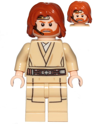 Obi-Wan Kenobi (Mid-Length Tousled with Center Part Hair and Headset) – СТАР УОРС