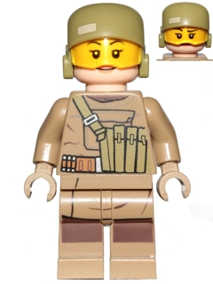 Resistance Trooper (Female) - Dark Tan Hoodie Jacket, Ammo Pouch, Helmet without Chin Guard – СТАР УОРС