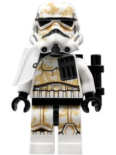 Sandtrooper (Sergeant) - White Pauldron, Ammo Pouch, Dirt Stains, Survival Backpack – СТАР УОРС