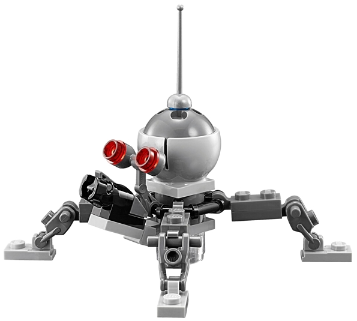 Dwarf Spider Droid - Dark Bluish Gray Dome, Mini Blaster / Shooter – СТАР УОРС