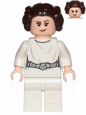 Princess Leia (White Dress, Detailed Belt, Crooked Smile) – СТАР УОРС