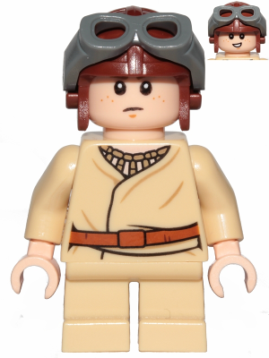 Anakin Skywalker (Short Legs, Reddish Brown Aviator Cap) – СТАР УОРС