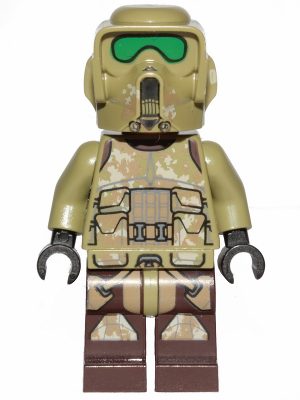 Clone Scout Trooper, 41st Elite Corps (Phase 2) - Kashyyyk Camouflage, Dark Tan Markings on Legs, Scowl – СТАР УОРС