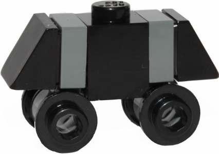 Mouse Droid (MSE-6-series Repair Droid) - Black / Dark Bluish Gray, Open Stud Wheels – СТАР УОРС