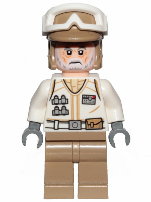 Hoth Rebel Trooper White Uniform, Dark Tan Legs (White Beard) – СТАР УОРС