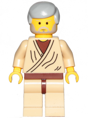Obi-Wan Kenobi (Old with Light Bluish Gray Hair - 20th Anniversary Torso) – СТАР УОРС