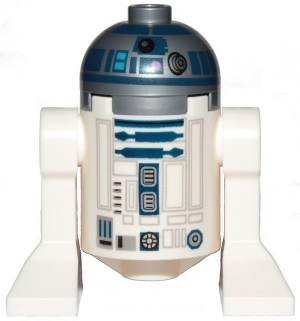 Astromech Droid, R2-D2, Flat Silver Head, Dark Pink Dots and Large Receptor – СТАР УОРС