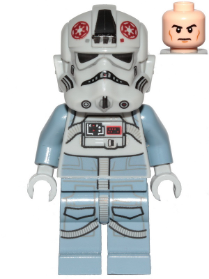 AT-AT Driver - Dark Red Imperial Logo, Cheek Lines, Frown – СТАР УОРС