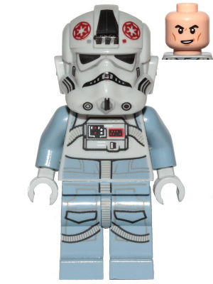 AT-AT Driver - Dark Red Imperial Logo, Cheek Lines, Smile – СТАР УОРС