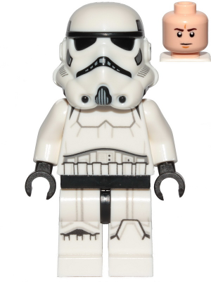 Imperial Stormtrooper - Male, Dual Molded Helmet with Light Bluish Gray Panels on Back, Light Nougat Head, Frown – СТАР УОРС