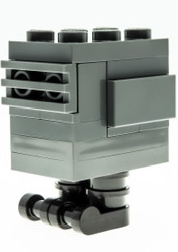 Gonk Droid (GNK Power Droid), Experimental Unit Clone Force 99 - Dark Bluish Gray, Black Feet (Gonky) – СТАР УОРС