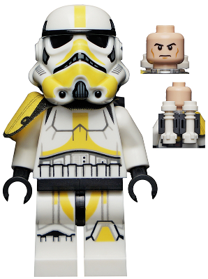 Imperial Artillery Stormtrooper - Male, Light Nougat Head, Cheek Lines – СТАР УОРС