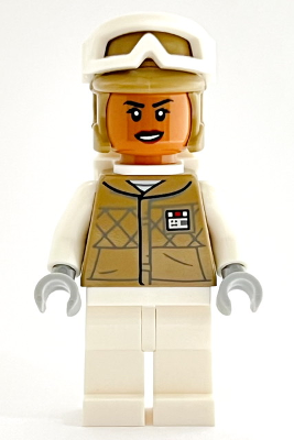 Hoth Rebel Trooper Dark Tan Uniform and Helmet, White Legs and Backpack, Female – СТАР УОРС