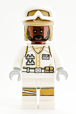Hoth Rebel Trooper White Uniform, Dark Tan Helmet, Reddish Brown Head – СТАР УОРС