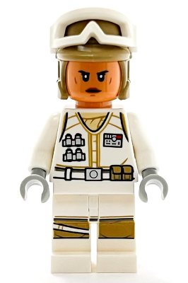 Hoth Rebel Trooper White Uniform, Dark Tan Helmet, Female – СТАР УОРС
