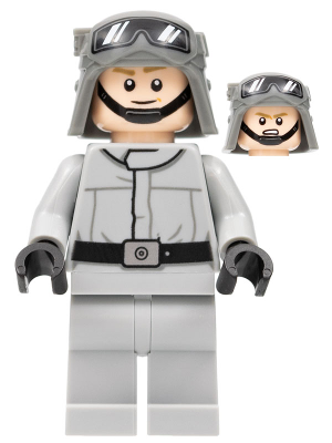 Imperial AT-ST Driver - Helmet with Molded Goggles, Light Bluish Gray Jumpsuit, Plain Legs – СТАР УОРС