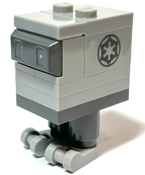 Gonk Droid (GNK Power Droid), Light Bluish Gray Body and Feet, Imperial Logo – СТАР УОРС