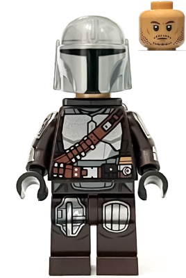 The Mandalorian / Din Djarin / 'Mando' - Silver Beskar Armor, Jet Pack, Helmet with Top Lines – СТАР УОРС